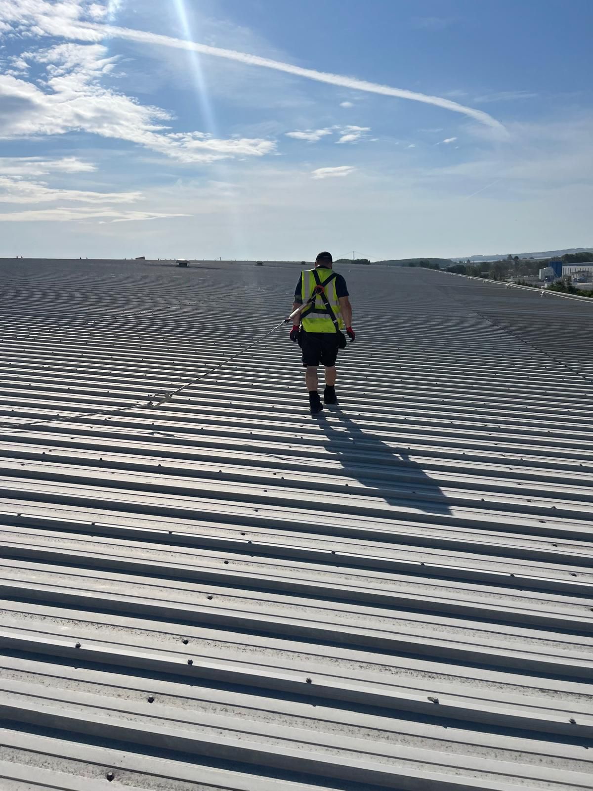 Industrial roof completion